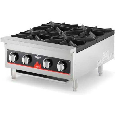 Vollrath, Cayenne 24" Gas Hot Plate, 40737, 4 Burner, 104000 BTU