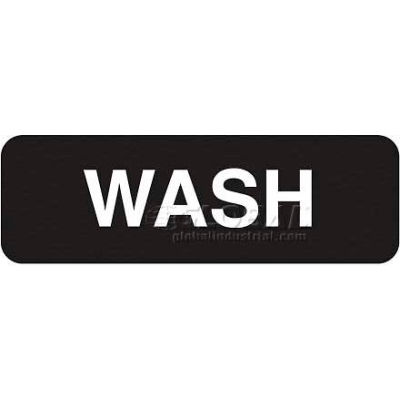 Vollrath® Wash Sign, 4526, 3" X 9"