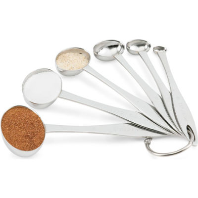 6 Pc Oval Measuring Spoon Set - Pkg Qty 12