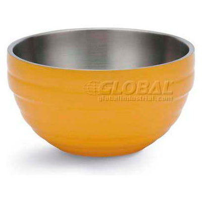Vollrath, Double-Wall Insulated Serving Bowl, 4659045, 1.7 Quart, Nugget Yellow - Pkg Qty 6