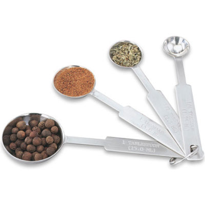 Vollrath® 4 Piece Measuring Spoon Set - Pkg Qty 12
