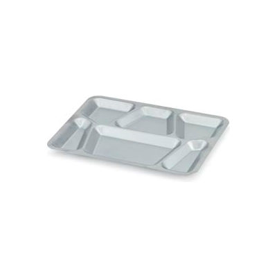 Vollrath® 47252 - Six-Compartment Stainless Steel Tray - Pkg Qty 24