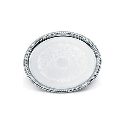 Vollrath® Odyssey™ Serving Tray - Round Chrome Plated Tray 14" - Pkg Qty 6