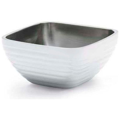 Vollrath® Square Insulated Serving Bowls, 4763750, 8.2 Quart, Pearl White - Pkg Qty 3