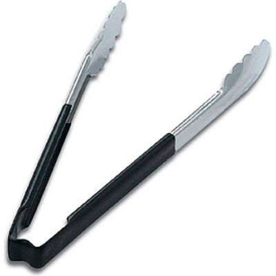 16" 1 Piece Utility Tong - Black - Pkg Qty 12