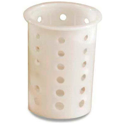 Vollrath, Traex Plastic Flatware Cylinder Storage System, 52642, 3-1/2" Diameter, White - Pkg Qty 12