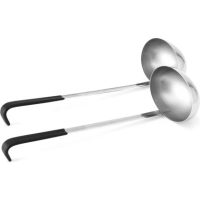 Vollrath® 8 Oz. Oval Ladle With Black Handle - Pkg Qty 12