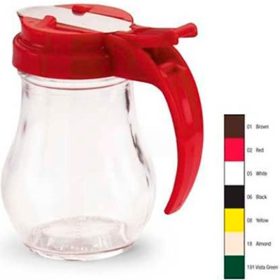 Vollrath, Glass Jar, 606-191, 6 Oz., Green Top - Pkg Qty 12