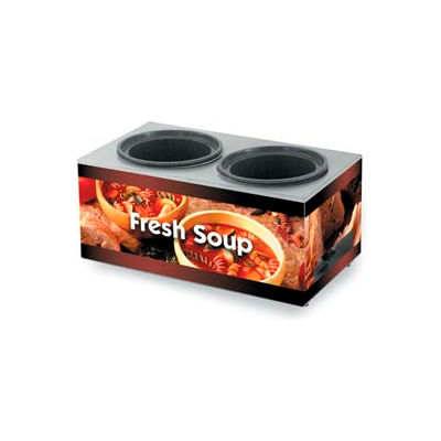 Vollrath® Cayenne® 7203003, Twin Well 7 Qt. Soup Merchandisers - Base Country Kitchen