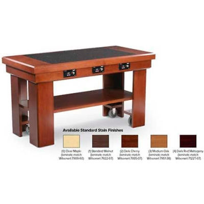 Vollrath® Induction Buffet Table, 7552384, Dark Red Mahogany, 76" X 30"