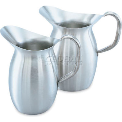 Vollrath® Bell Shaped Pitcher 2-1/8 Qt - Satin Finished - Pkg Qty 4