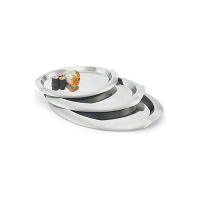 Vollrath® Oval Stainless Steel Tray - 17-5/8"L X 13"W - Pkg Qty 3
