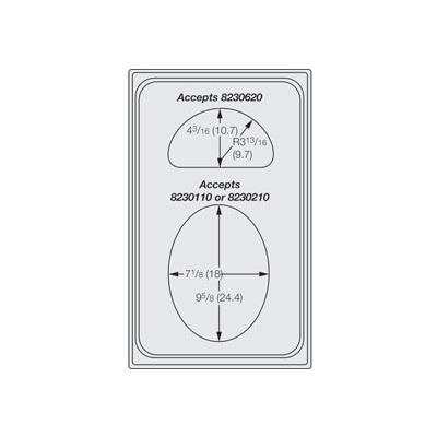 Vollrath® Miramar™ Night Sky Single Template - Oval and 1/2 Oval