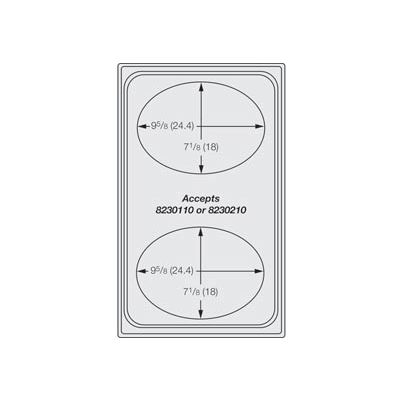 Miramar™ Night Sky Single Template - Two Small Ovals