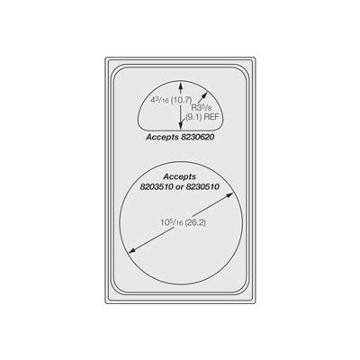 Miramar™ Night Sky Single Template - One Casserole and One Half Oval
