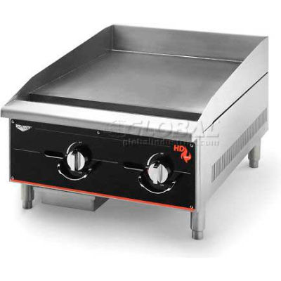 Vollrath® Cayenne 24" Heavy Duty Gas Griddle, 924GGM, 2 Burners, 60000 BTU