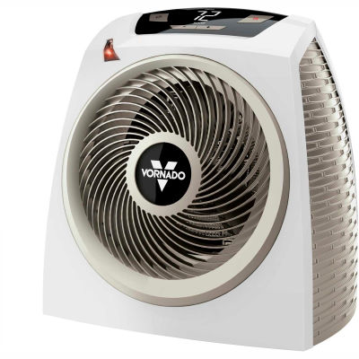 Vornado® Whole Room Digital Vortex Heater W/ Auto Shut Off, 120V, White, 1500 Watt