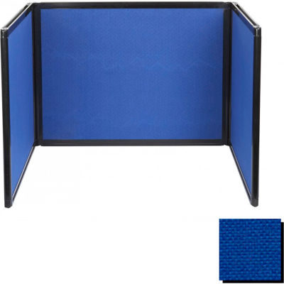 Tabletop Display Partition 24x78 Fabric, Royal Blue