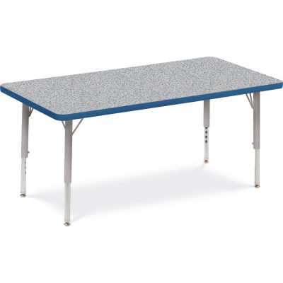 Virco® 482448LO Activity Table w/ Short Adj. Legs, 24" x 48", Gray Frame/Gray Top