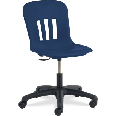 Virco® N9TASK18 Metaphor® Mobile Chair, Navy Seat