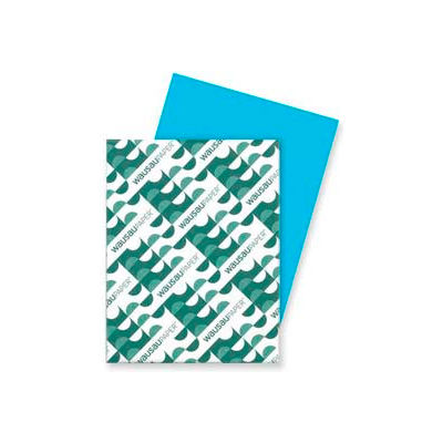 Neenah Paper Astrobrights Card Stock Paper, 8-1/2"W x 11"H, Lunar Blue, 250 Sheets/Pack