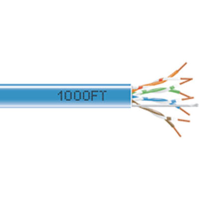 Wavenet 5E04FPBL, Network Cable, Shielded Plenum, CAT 5E, FTP, 350 MHz, 1000 Ft Blue