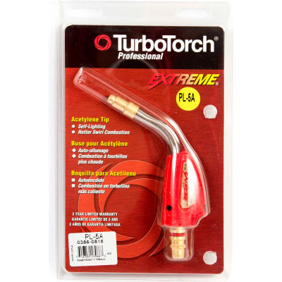 TurboTorch® Extreme® Self Lighting Replacement Tip, PL-5A Tip Swirl, Air Acetylene,2080BTU