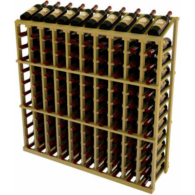 Vintner Commercial 10 Column Merchandiser W/Individual Bottle Rails - Pine, Walnut