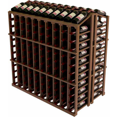 Vintner Commercial Island W/Individual Bottle Rails - Mahogany, Mahogany