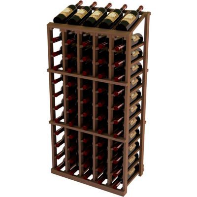 Vintner Commercial 5 Column Merchandiser W/Individual Bottle Rails - Mahogany, Light