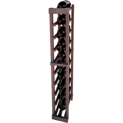 Individual Bottle Wine Rack - 1 Column, 4 ft high - Light, Mahogany