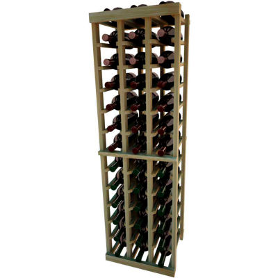 Individual Bottle Wine Rack - 3 Columns, 4 ft high - Mahogany, Redwood