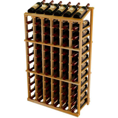 Vintner Commercial 6 Column Merchandiser W/Individual Bottle Rails - Redwood, Light