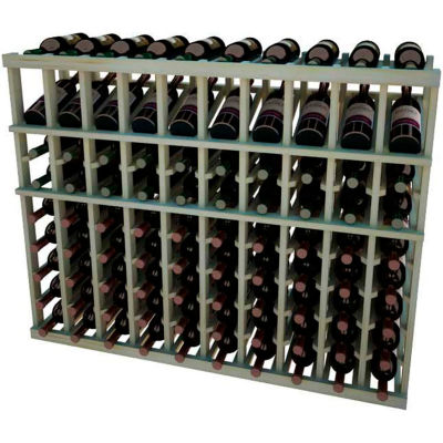Individual Bottle Wine Rack - 10 Columns, 3 ft high - Light, Pine