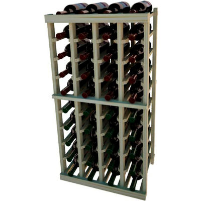 Individual Bottle Wine Rack - 4 Columns, 3 ft high - Unstained Pine