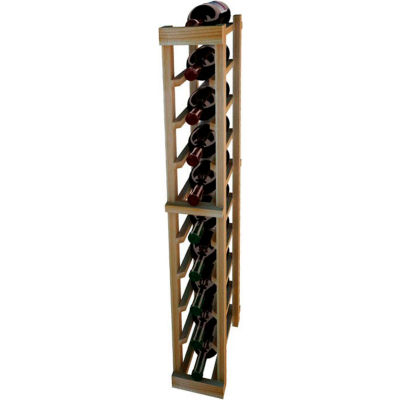 Individual Bottle Wine Rack - 1 Column, 3 ft high - Mahogany, Redwood