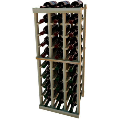Individual Bottle Wine Rack - 3 Columns, 3 ft high - Mahogany, Redwood
