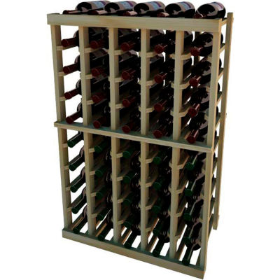 Individual Bottle Wine Rack - 5 Columns, 3 ft high - Light, Redwood