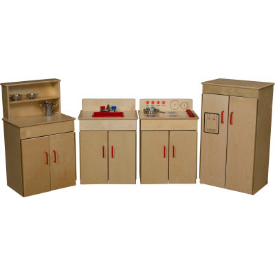 Wood Designs™ Set of Four Classic Appliances with Deluxe Hutch