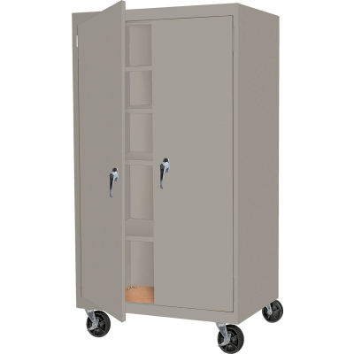 Steel Cabinets USA MAAH-36722RBAM Antimicrobial Mobile Storage Cabinet ...