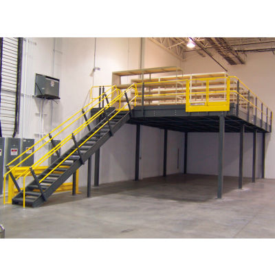 Wildeck® Industrial Steel Mezzanine 16'W x 11'D x 10'H Clearance