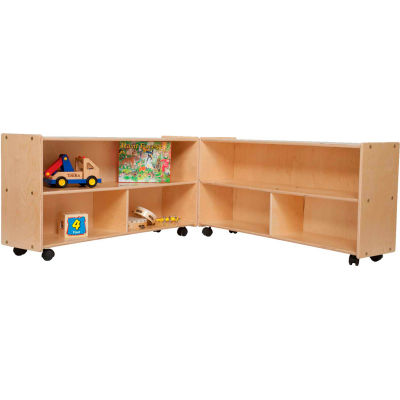 Mobile Folding Versatile Storage, Unassembled, 93-1/2"W x 12"D x 23-1/4"H