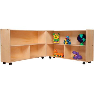 Mobile Folding Versatile Storage, Unassembled, 93-1/2"W x 12"D x 28-3/4"H
