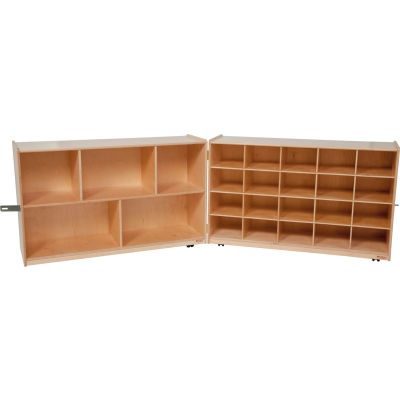 Half and Half Folding Storage without Trays