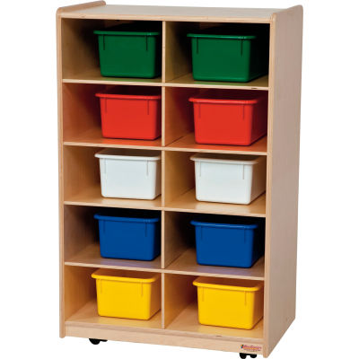 Vertical Storage with Ten Assorted Trays