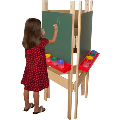 Wood Designs™ Three-Way Adjustable Easel with Chalkboard