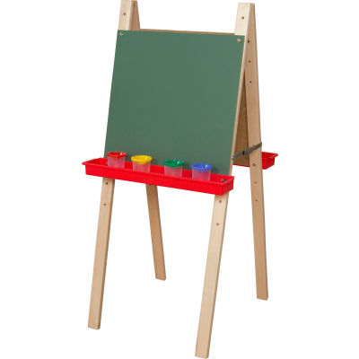 Wood Designs™ Double Adjustable Easel with Chalkboard
