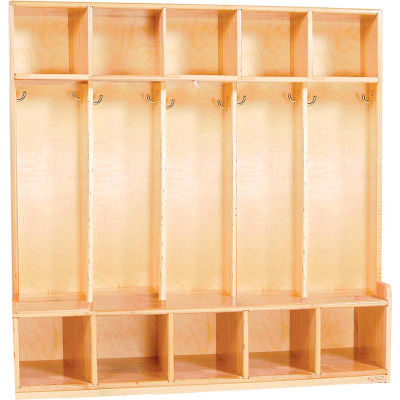 Five Section Offset Locker, Maple