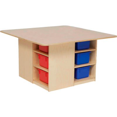 Wood Designs™ Cubby Table with Twelve Color Trays