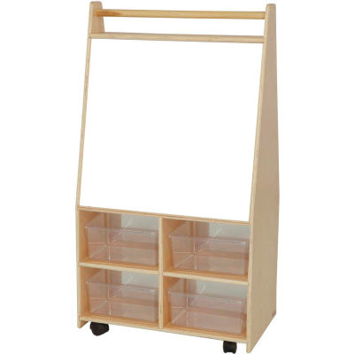 Wood Designs™ Magnetic Art Center with Four Clear Trays
